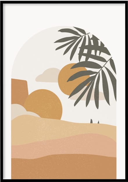 Poster Abstract Tree - 30x40 cm - Abstracte poster - Exclusief fotolijst – WALLLL