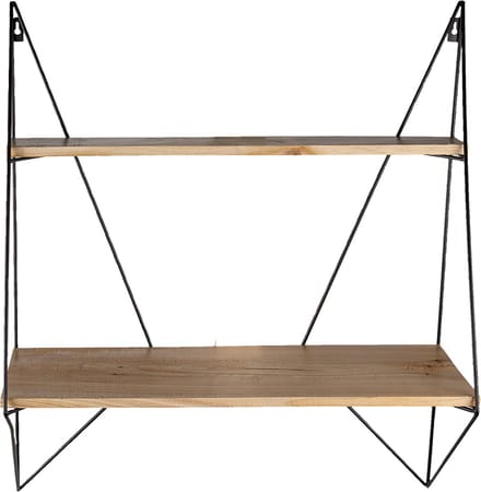 Clayre & Eef Wandrek 60x20x70 cm Zwart IJzer