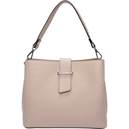 Isabella Rhea Beige Rundleer Tas