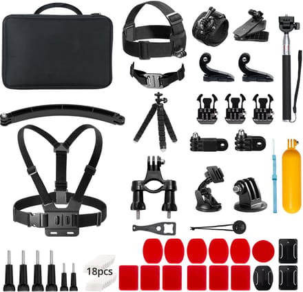 AKASO - 60-in-1 Action Camera Accessoires Set - Compatibel met AKASO, GoPro & DJI-modellen