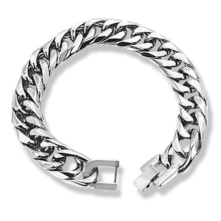 Amanto Armband Bauk - 316L Staal - Cuban Schakel - 13mm - 22cm