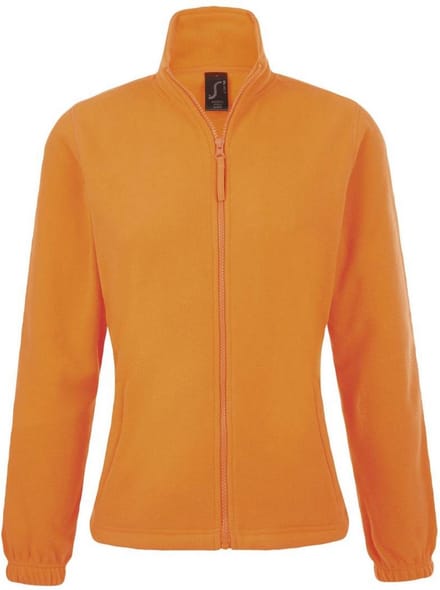 SOLS Dames/dames North Full Zip Fleece Jacket (Neon Oranje)