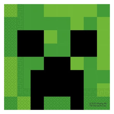 Vegaoo - 20 Minecraft papieren servetten 33X33cm