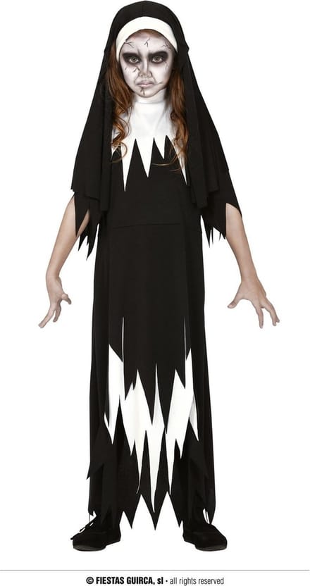 Fiestas Guirca Verkleedjurk Non Junior Polyester Zwart Mt 7-9 Jaar