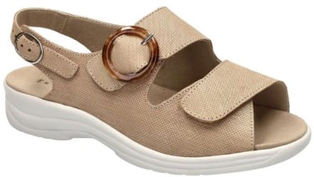 Solidus -Dames - beige - sandalen - maat 35.5