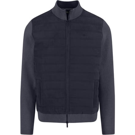 Fynch Hatton - Sweatvest - Mannen - L - Blauw - Katoen - 1509-340