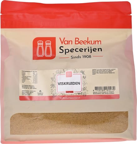 Van Beekum Specerijen - Viskruiden - 2 KG (hersluitbare stazak)