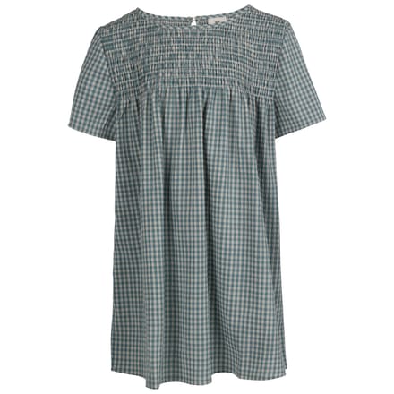 Trespass Dames/Dames Candice Gingham Smock Top (Storm Blauw)
