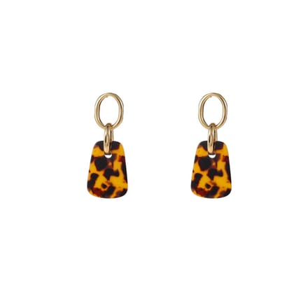 Go Dutch Label Oorknoppen Square Dangle Leopard