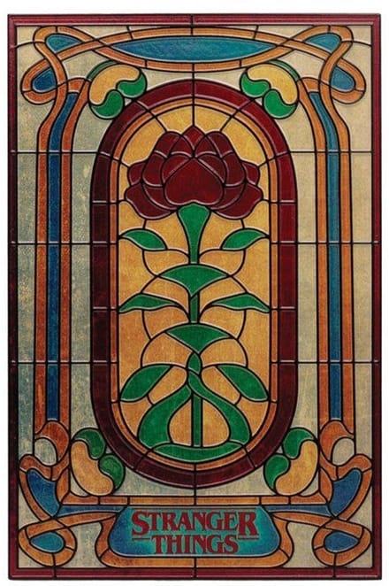 STRANGER THINGS - Creel House Stained Glass - Resin Plated - Decoratie