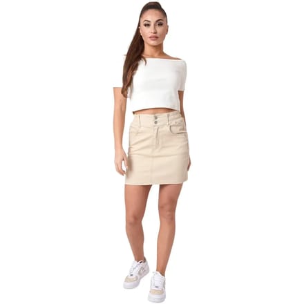Korte basic denim rok voor dames Project X Paris