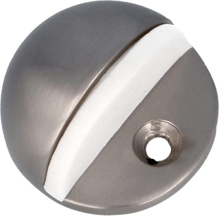 Deurstopper - nikkel/wit 45x25mm