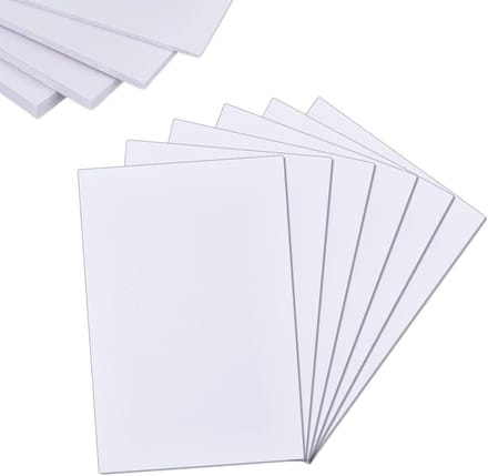 PVC Schuimplaten - Kunststof Platen - Hobby Projecten - Vier Verschillende Diktes - 30 x 20 cm - Wit