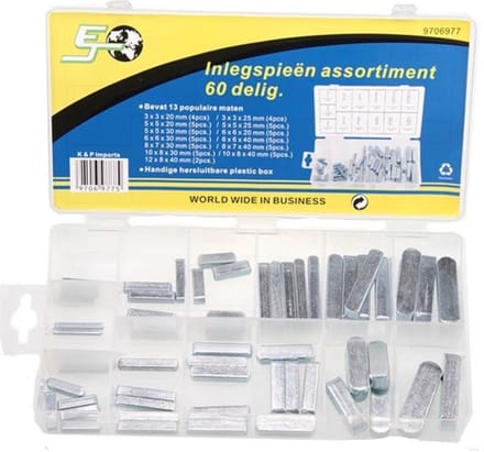 Inlegspieën assortimentsdoos 60-delig