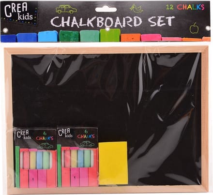 Johntoy krijtbord Crea kids 29x21 cm met accessoires.