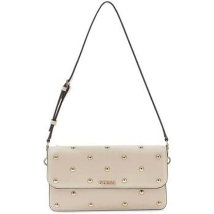 GUESS schoudertas Sadie Flap Shoulder Bag Light Taupe beige