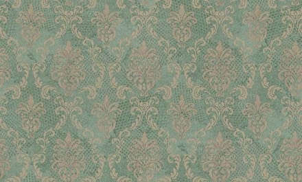 GROEN GOUD BAROK BEHANG VINTAGE MET RELIEF 954685