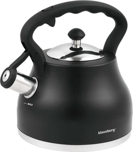 Klausberg 7448 - Fluitketel - zwart - 2.7 liter