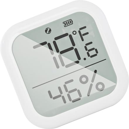 ZigBee Slimme Hygrometer Thermometer Binnentemperatuur- en Vochtigheidssensor met App-bediening Groot LCD-scherm Thuis wit