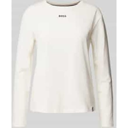 Shirt met lange mouwen en labelprint
