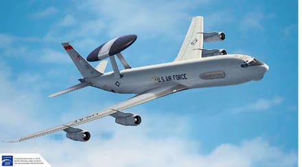Academy Modelbouwpakket Vliegtuigen - 12629 Boeing 707 E-3G AEW-C Sentry/AWACS Plastic - 1:144 - Modelbouw