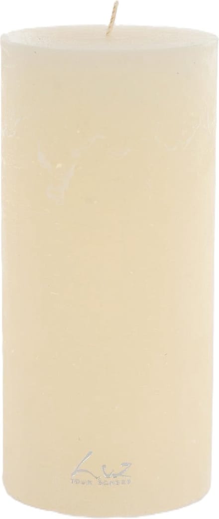 Rasteli Luz Your Kaars Cilinder Wit-Asperge Wit D 9 cm H 19 cm