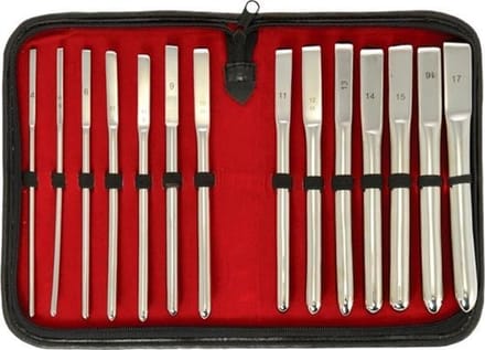 Black Label - Dilator Set - 14 delig - 5 tot 18 mm - Chirurgisch Staal - In Opbergetui