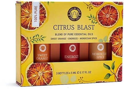 Song of india - etherische olie - citrus blast - aromatherapie set - 3 x 5ml