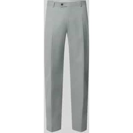 straight fit broek van scheerwolmix