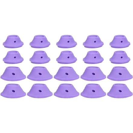 20 Stuks Haarrollers Siliconen Haarstyling Golfvormer Paddestoelvormige Haarkrullers Set Thuis voor Vrouwen purple