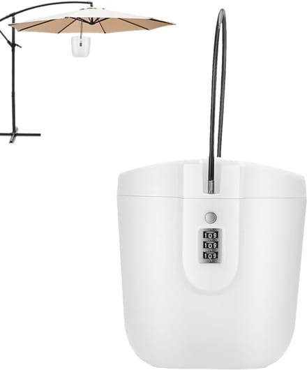 Draagbare Kluis - Sleutelopberger - Buitenactiviteiten - Combinatieslot - 19.4 x 12.4 cm - Wit