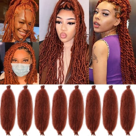 Allecto - Voorgedraaid Haar voor Afro Marley Locs - Kinky Curly