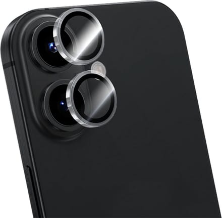 Force Case, Lens Protector geschikt voor iPhone 16 / 16 Plus - [2 Stuks] Tempered Glass 9H+, Transparant