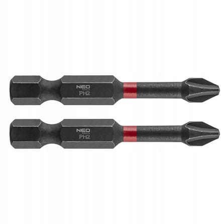 NEO TOOLS Slagbits PH2 x 50 mm - 2 Stuks
