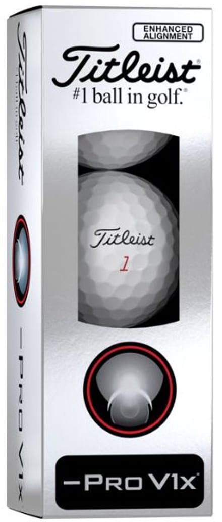 Titleist ProV1X Left Dash Align Golfballen Sleeve