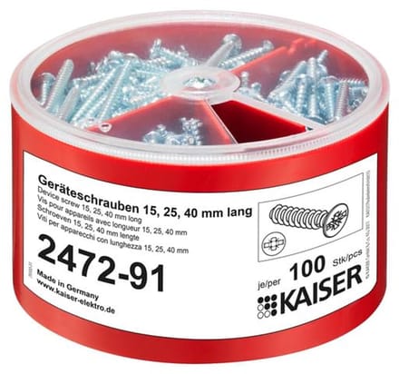 Gereedschapsschroefdoos 100 stuks, Ø 3,2 x 15/25/40 mm, Combi-aandrijving