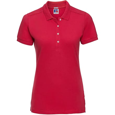 Damespolo Russell Athletic Fitted Stretch