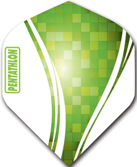 Dartpijlen Accessoires: 30 Stuks Dart Flights in Wave Groen (Standaard Set)