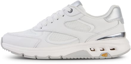 camel active Vetersneaker met zacht leer - Maat womenswear-37 - Wit