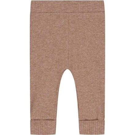 Prénatal newborn broek rib - meisjes en jongens - Light Taupe Brown - Maat 68