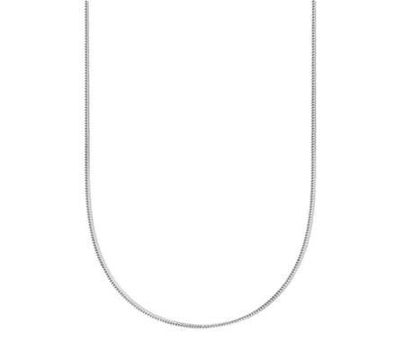 Zilver Gerhodineerde Collier gourmet 1 1333554 38 cm