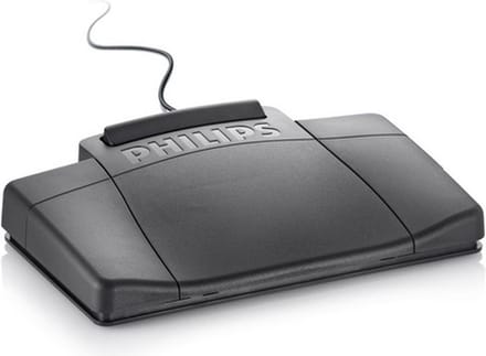 Philips LFH2210 Voetschakelaar - 3-Positie - 3.5 mm jack plug - Transcriptie/ analoog
