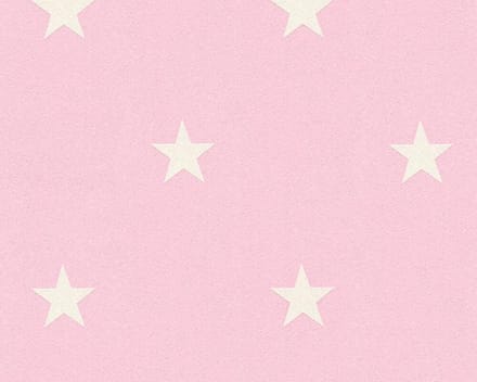GLITTER BEHANG MET STERREN - Roze Zilver Creme - AS Creation Adelaide