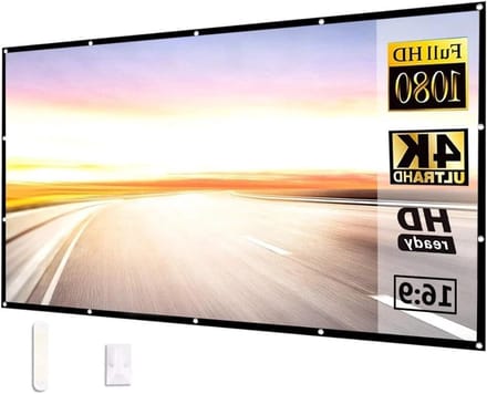 Projectiescherm - Scherm Projector - Thuisbioscoop - Opvouwbaar - 150 inch - Wit