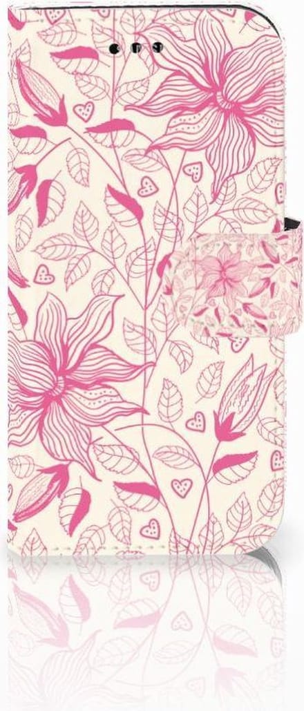 Samsung Galaxy A3 2017 Hoesje Pink Flowers