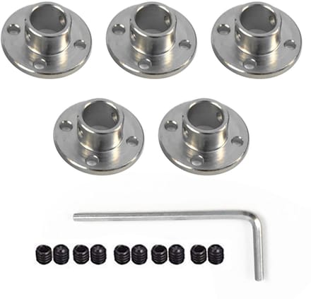 Set van 5 Stuks 6mm Flens Koppeling Connectoren, Buissleuven en Rigid Guide Koppeling Accessoires voor RC Model Motoren en Toebehoren