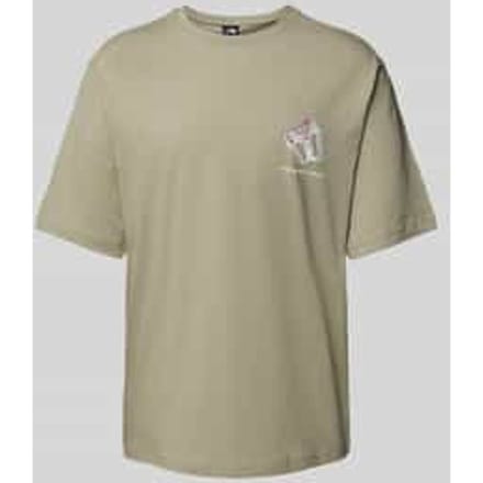 T-shirt met labelprint