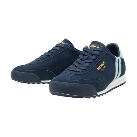 Patrick Mens Dijon Suède Hardloopschoenen (Marineblauw/Lichtblauw)