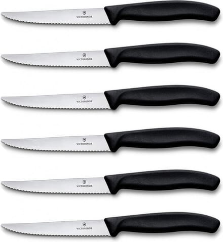 Victorinox Swiss Classic Steakmessenset - 6-delig - Zwart