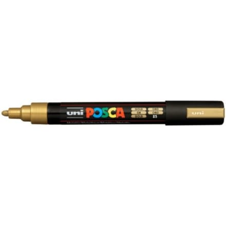 Posca marker met conische punt schrijfdikte medium goud